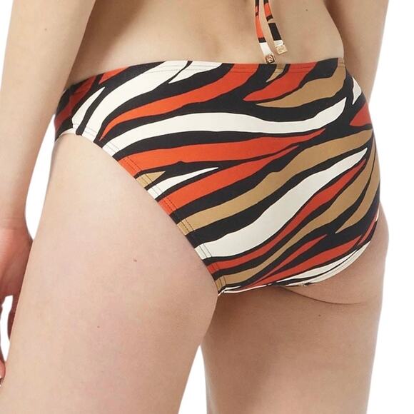 Michael Kors Women’s Classic Printed Bikini Swimsuit Bottom Multi Size L - Picture 2 of 2